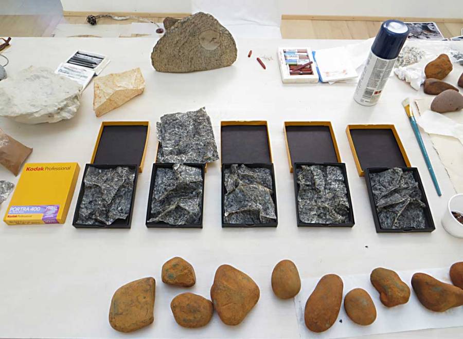 rock skins in studio